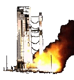 Le vhicule Ariane 4 au dcollage / Arianespace